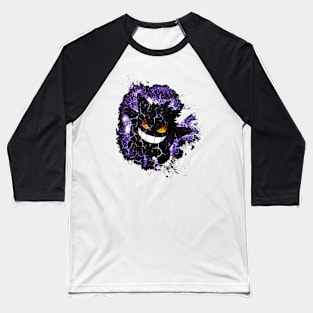 Cartoon Monster Purple Baseball T-Shirt